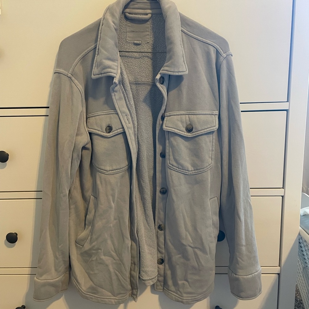 Thread & Supply Gray Shirt Jacket